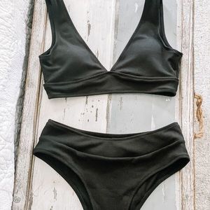 Black high waist bikini